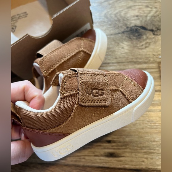UGG Tan and Brown Baby Walkers Toddler Shoes - Picture 1 of 5